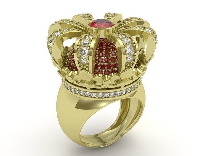 Crown ring - FODA 3D print model