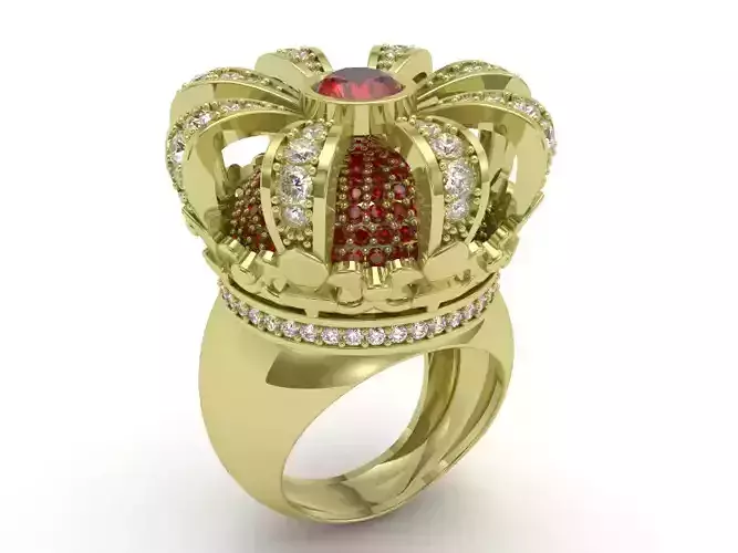 Crown ring - FODA 3D print model