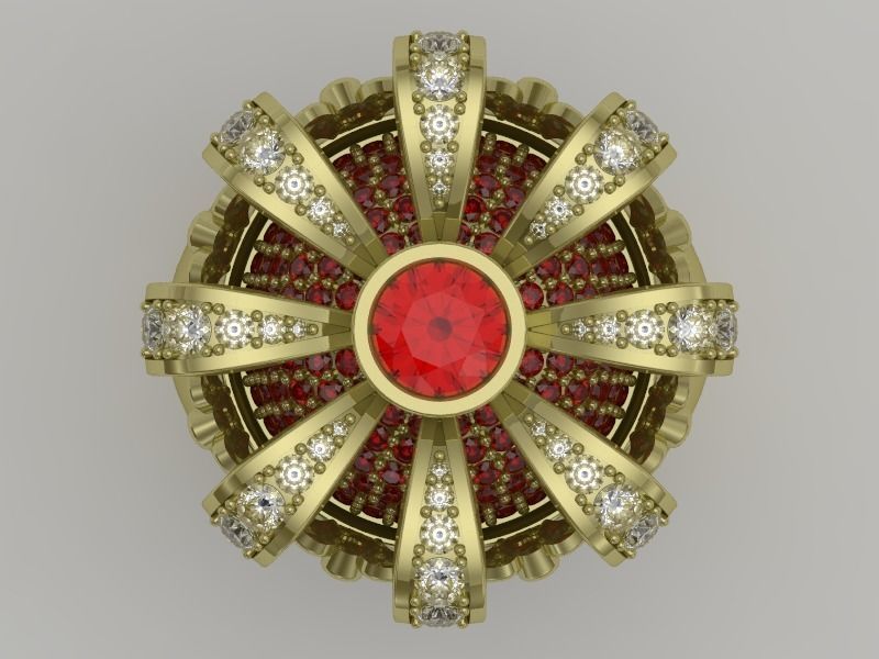 Crown ring - FODA 3D print model_1