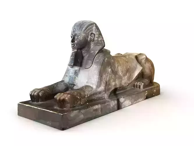 Sphinx of Hatshepsut statue 3D model