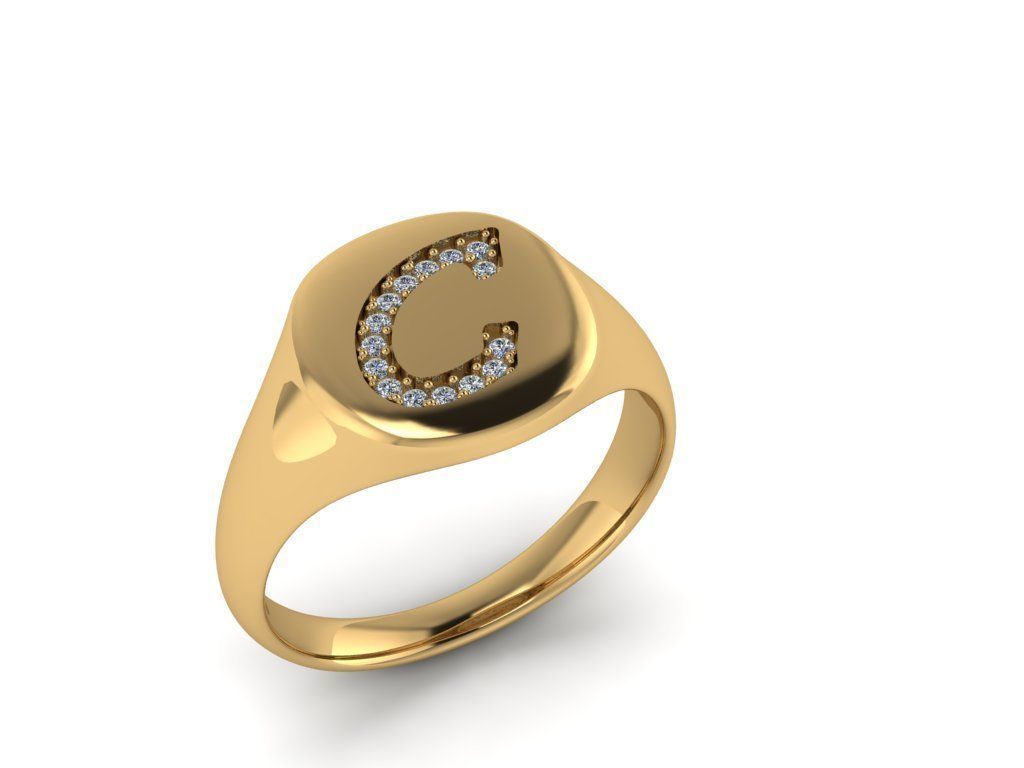 Jewelry Signature Ring 3D print model_10