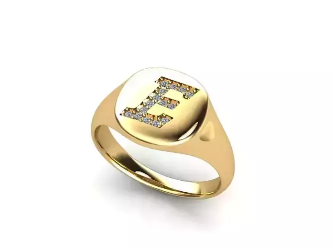 Jewelry Signature Ring 3D print model