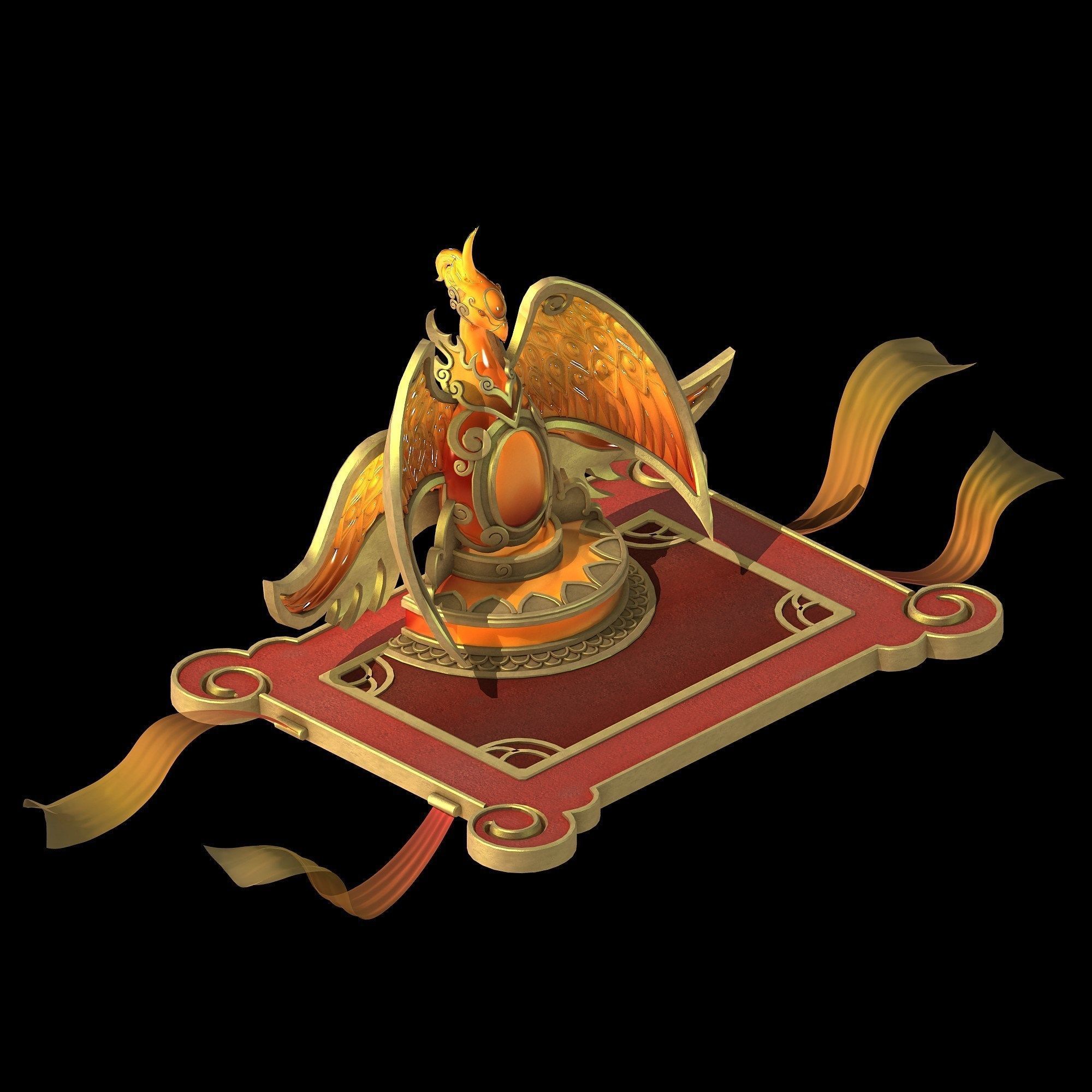 Game Architecture - Main City - Brothel Accessories 01 3D model_12