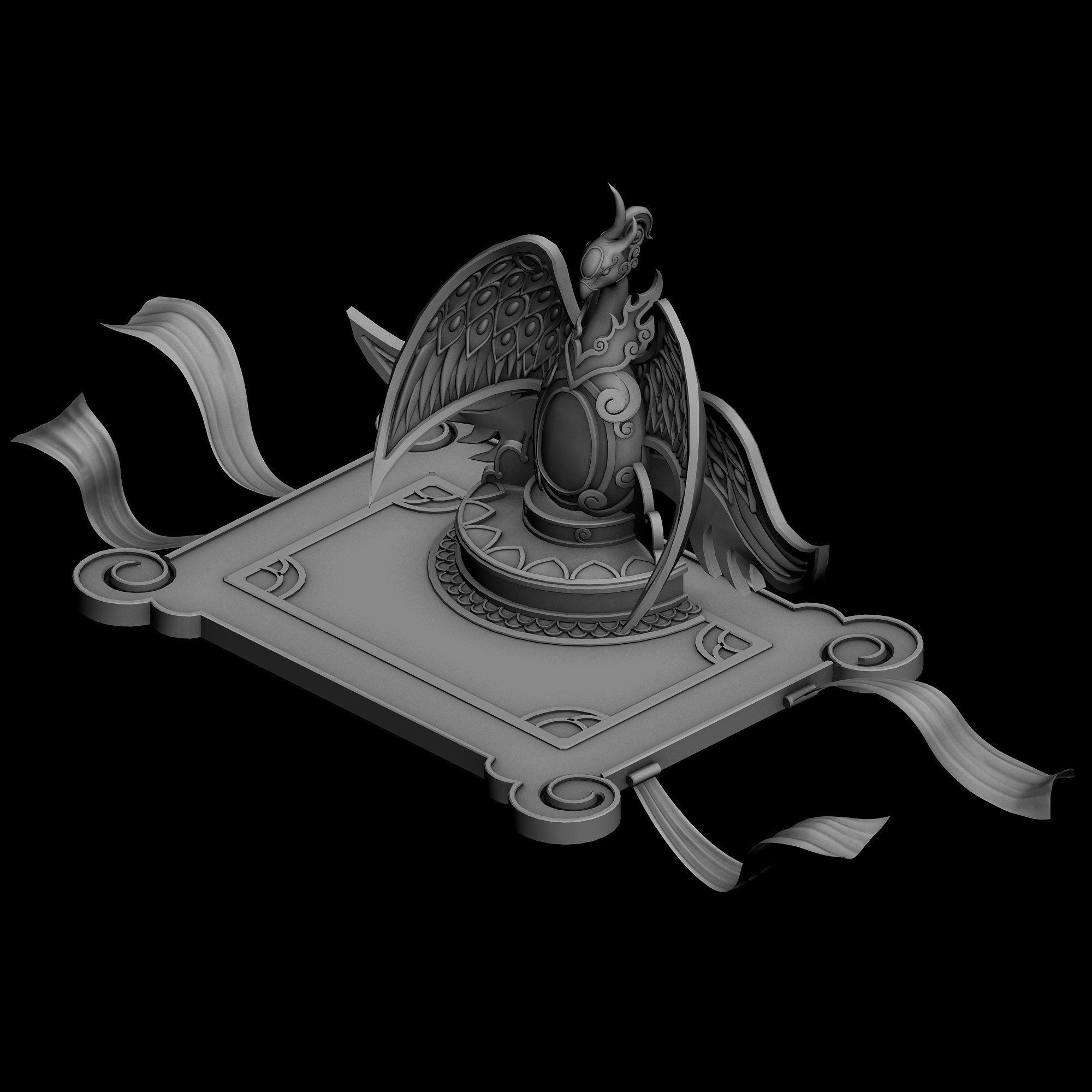 Game Architecture - Main City - Brothel Accessories 01 3D model_18