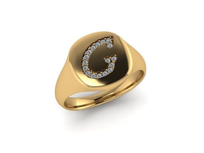 Jewelry Signature Ring 3D print model