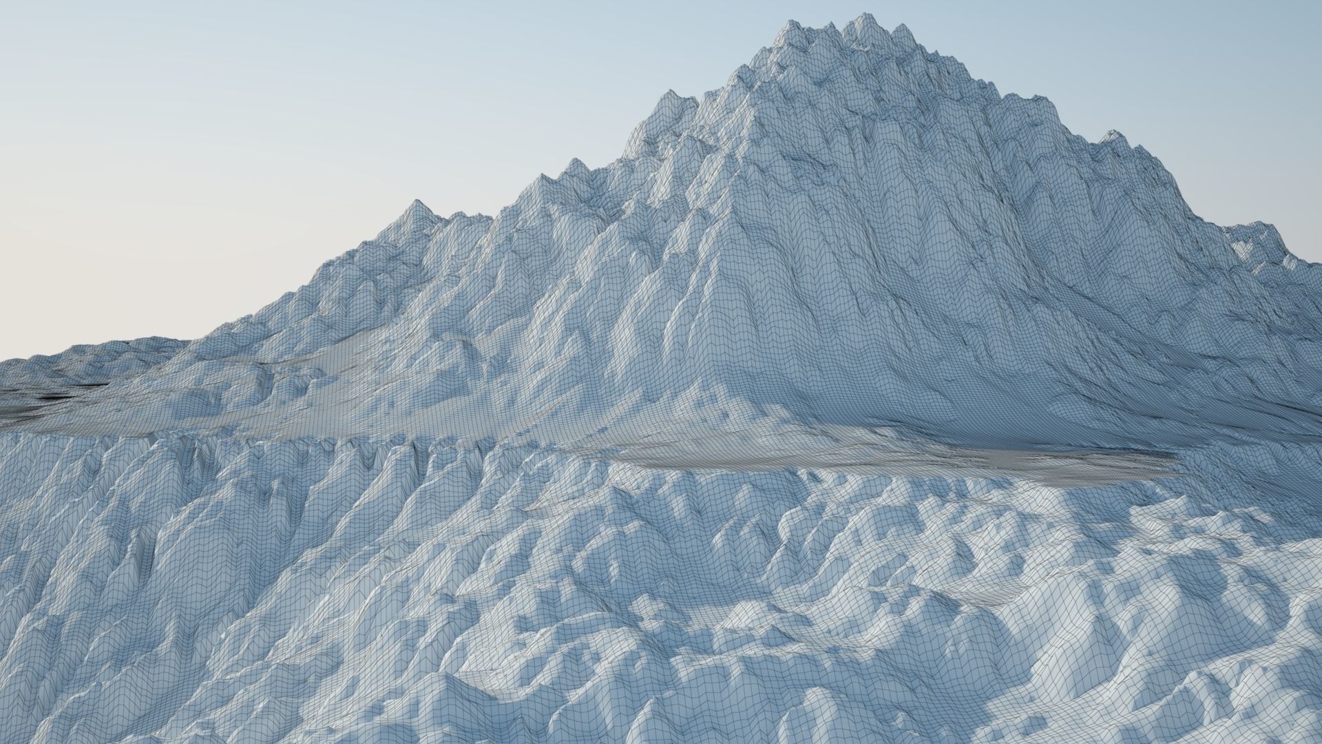 Rocky Desert Terrain 3D model_3