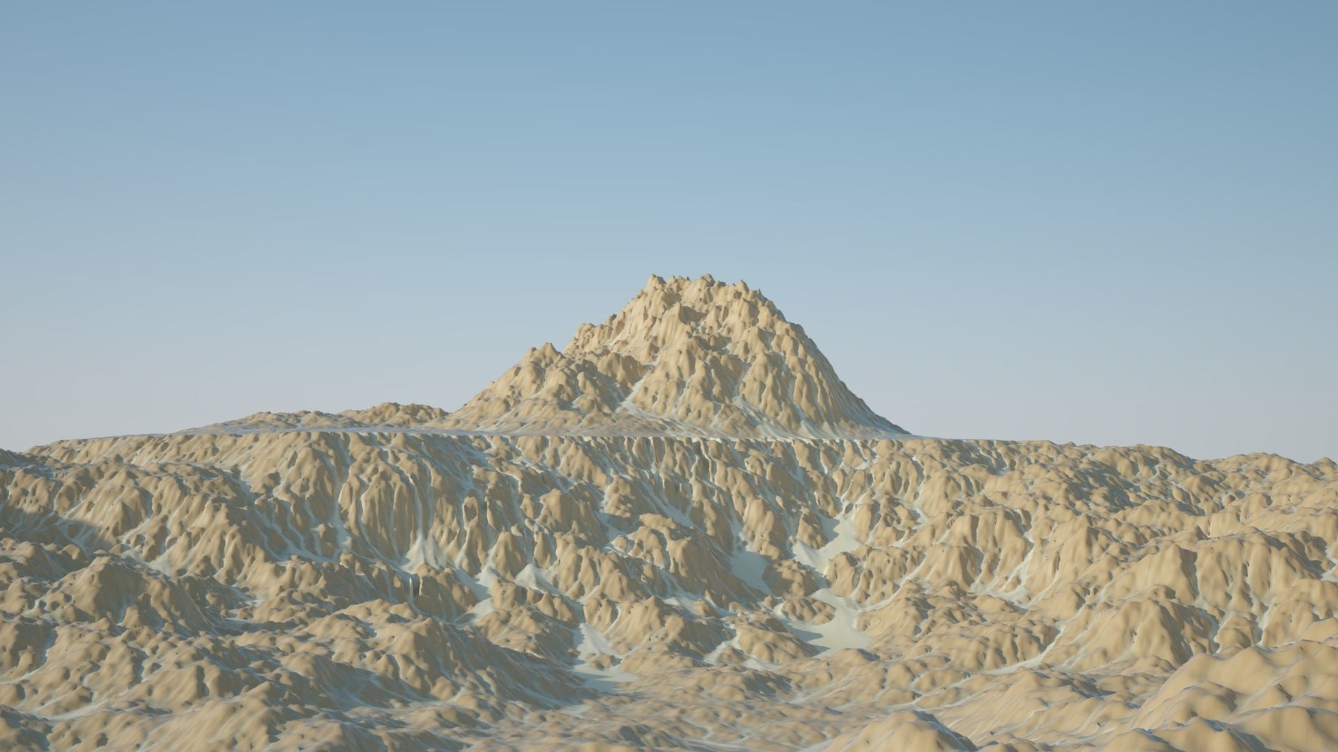 Rocky Desert Terrain 3D model_5