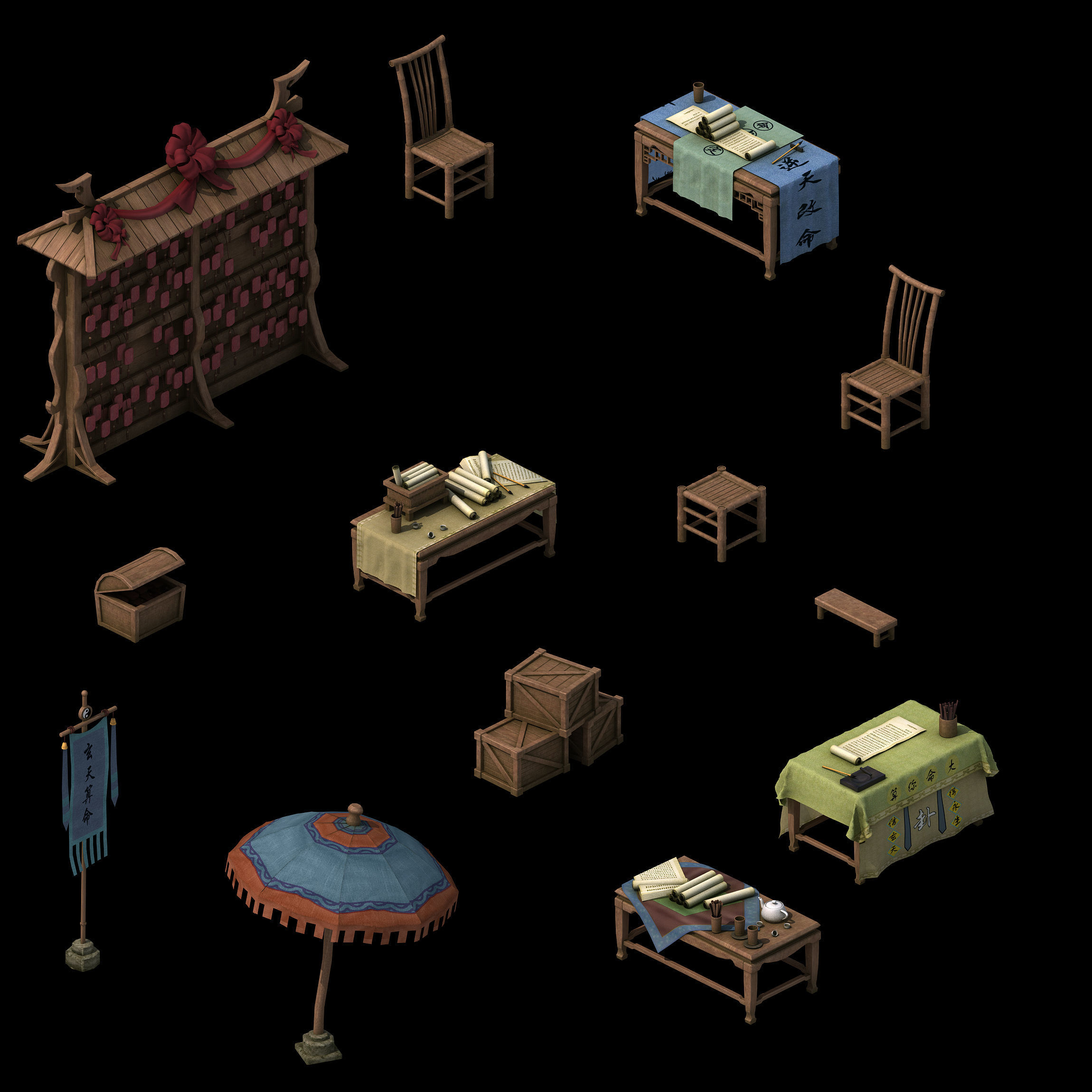 Game Architecture - city - Book Beach 02 3D model_1