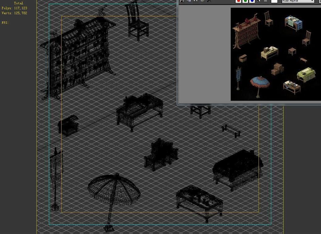 Game Architecture - city - Book Beach 02 3D model_5