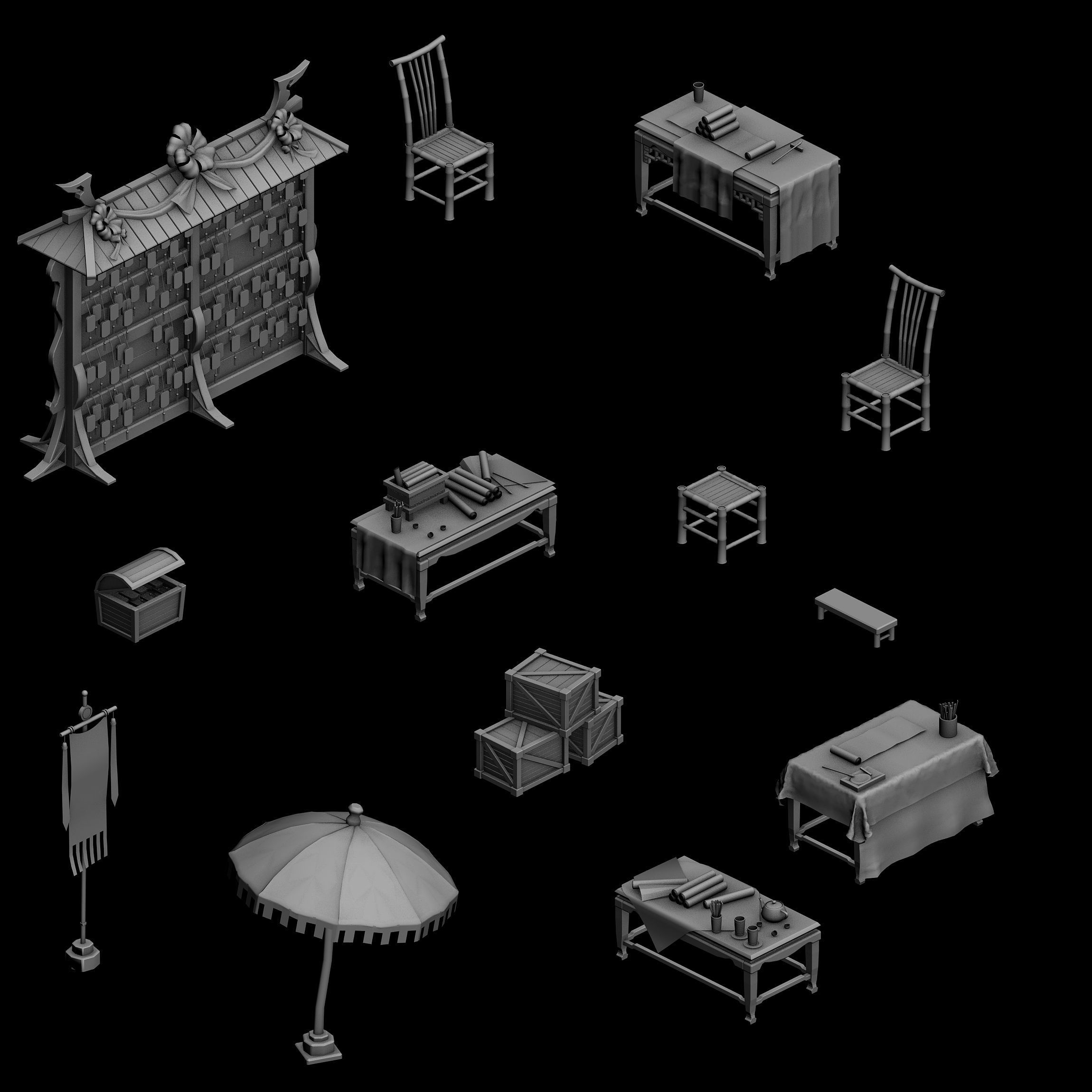 Game Architecture - city - Book Beach 02 3D model_3