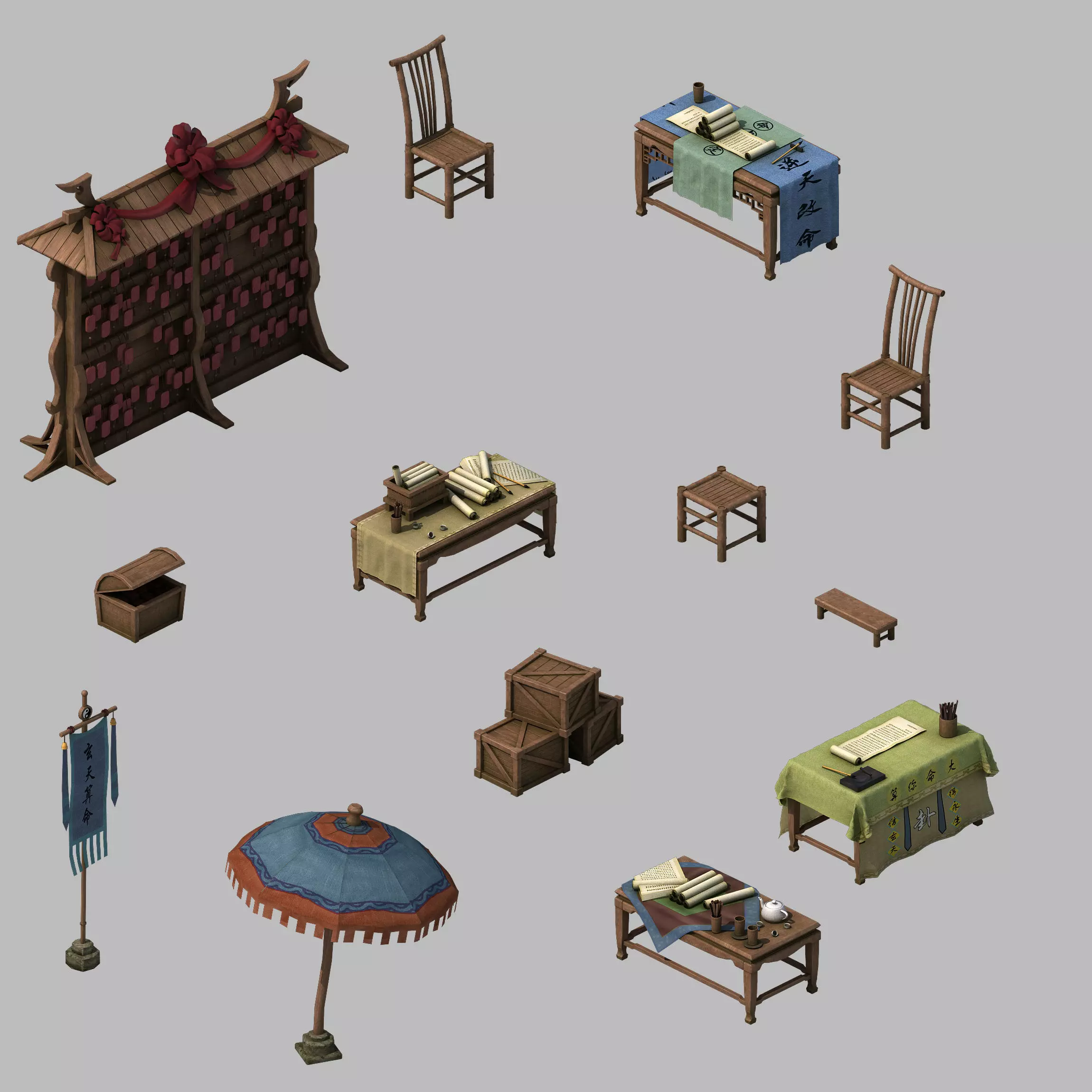 Game Architecture - city - Book Beach 02 3D model_0