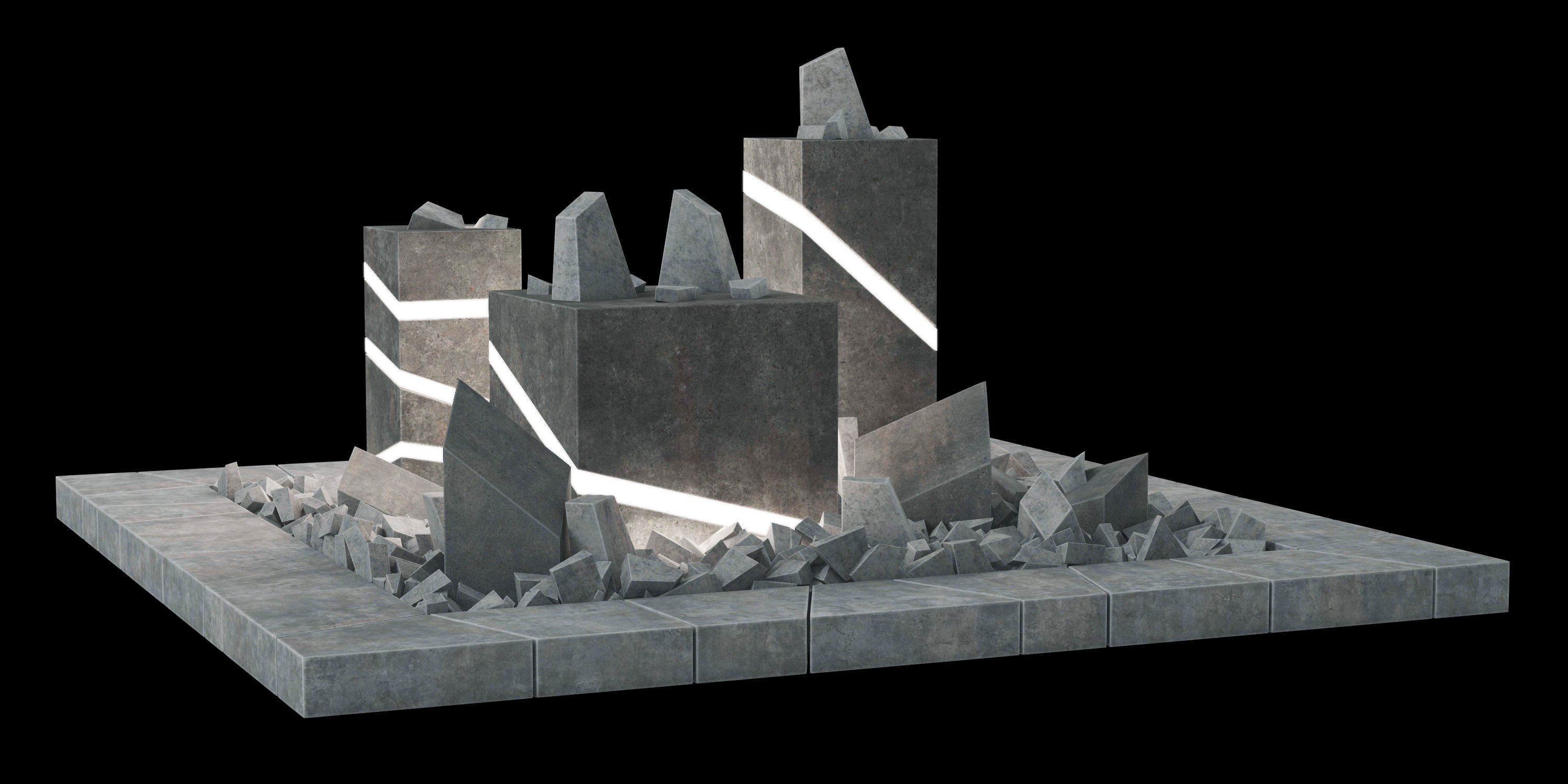 Flowerbad box light 3D model_4