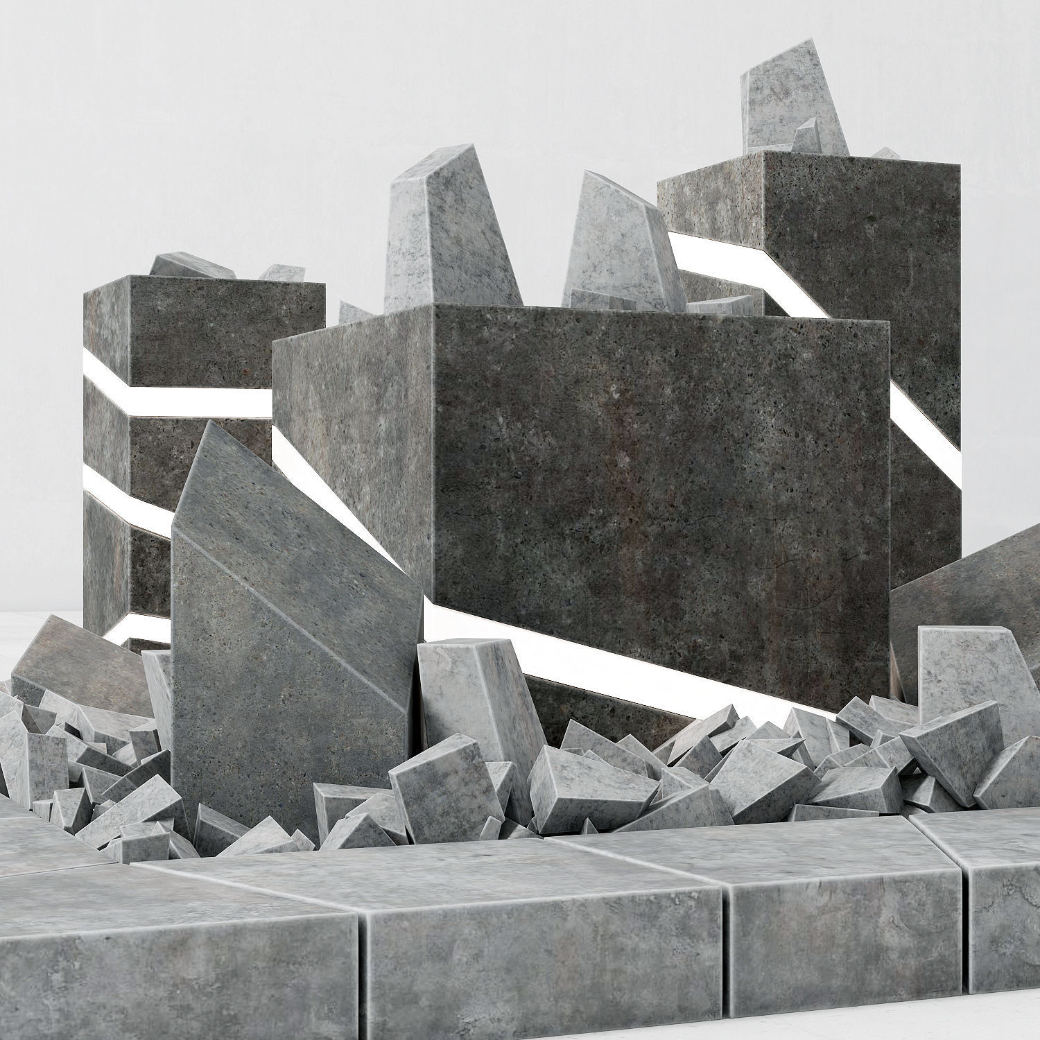 Flowerbad box light 3D model_3