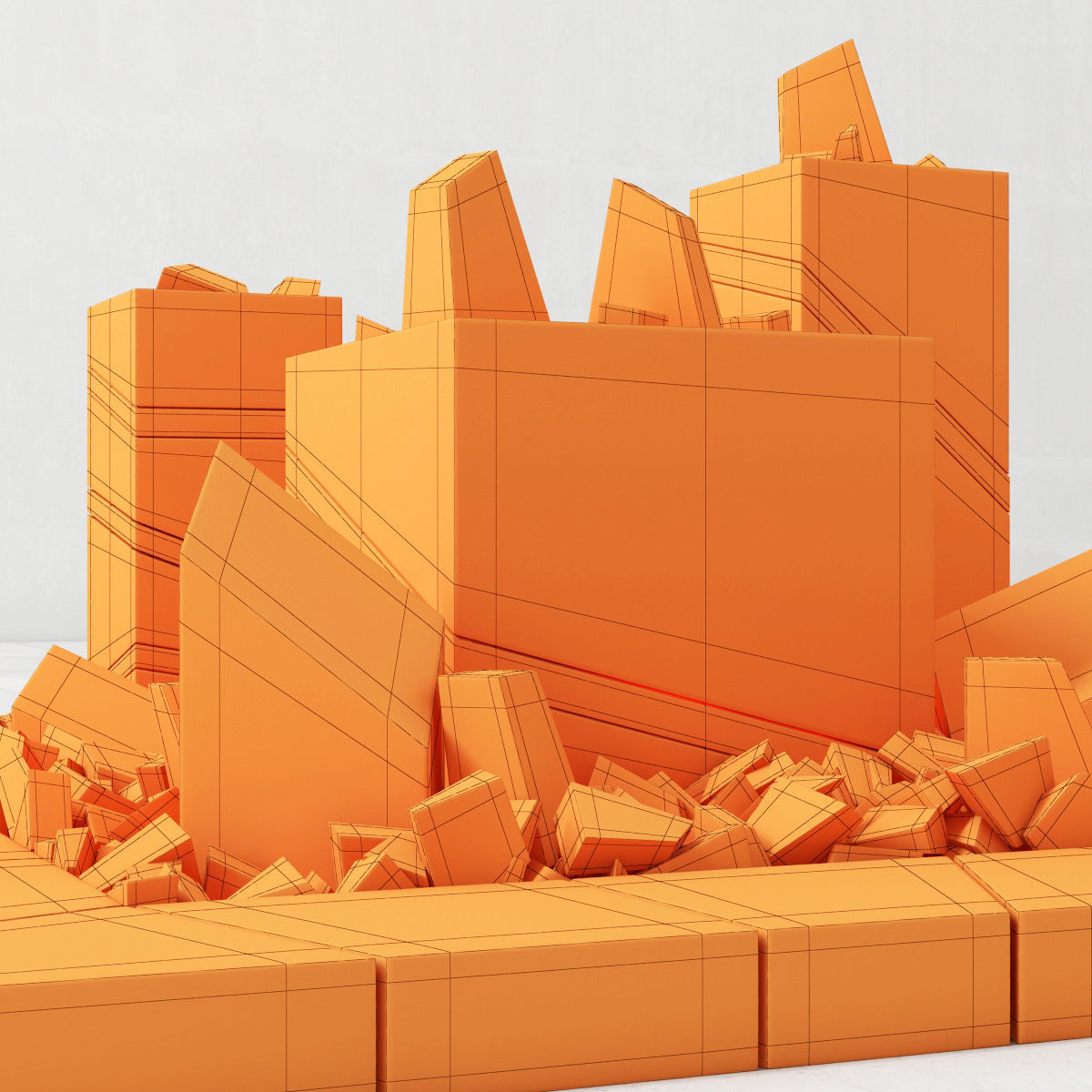 Flowerbad box light 3D model_7