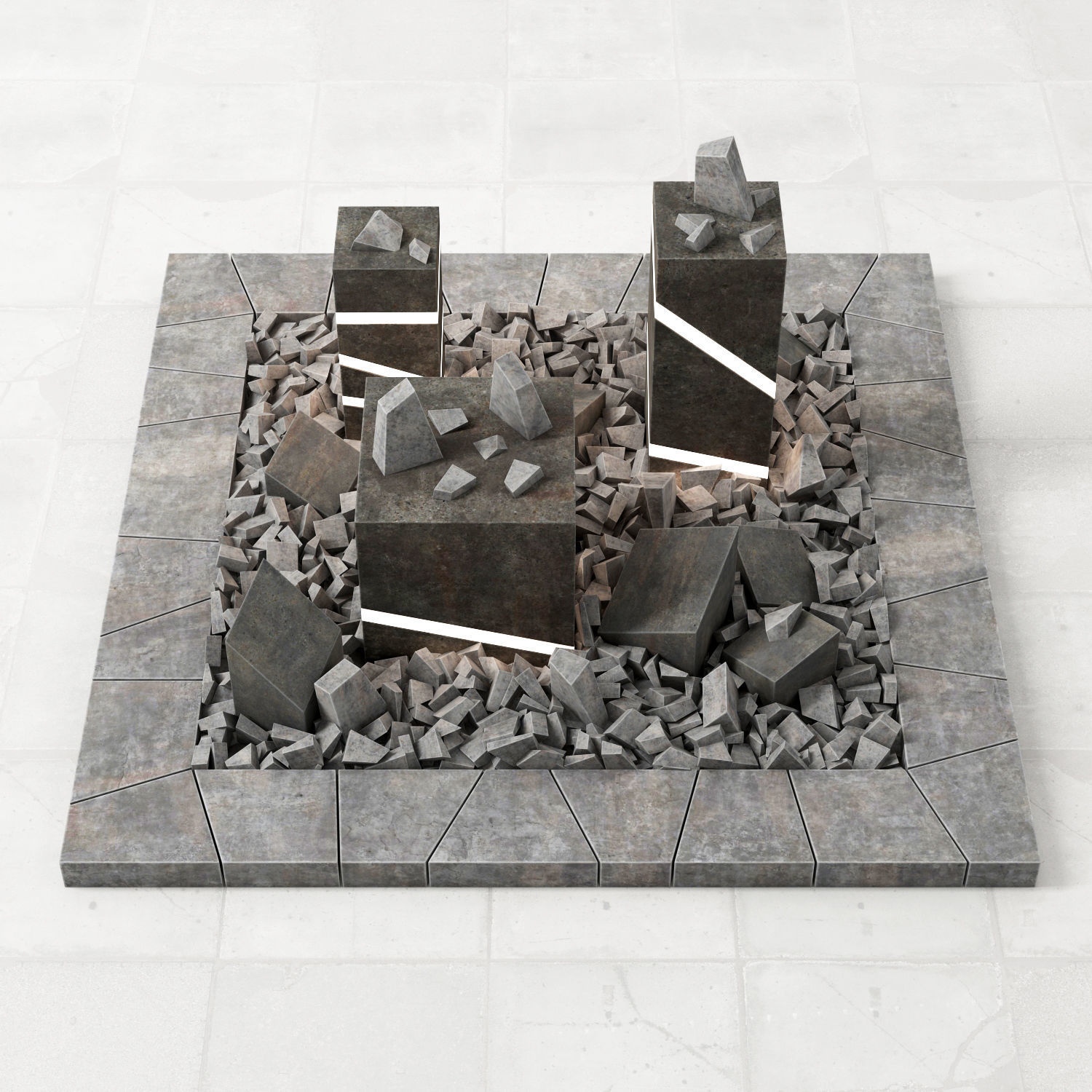 Flowerbad box light 3D model_6