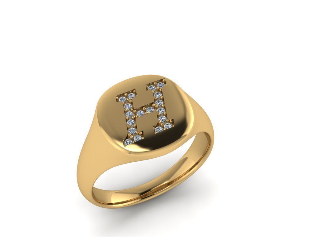 Jewelry Signature Ring 3D print model_8