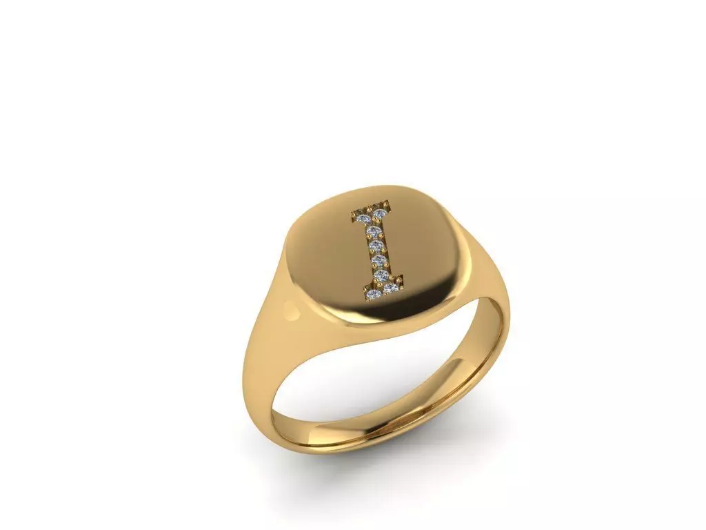 Jewelry Signature Ring 3D print model_0