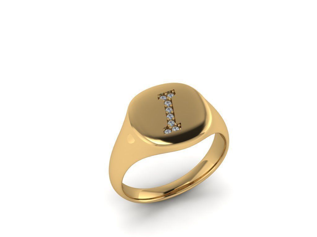 Jewelry Signature Ring 3D print model_4