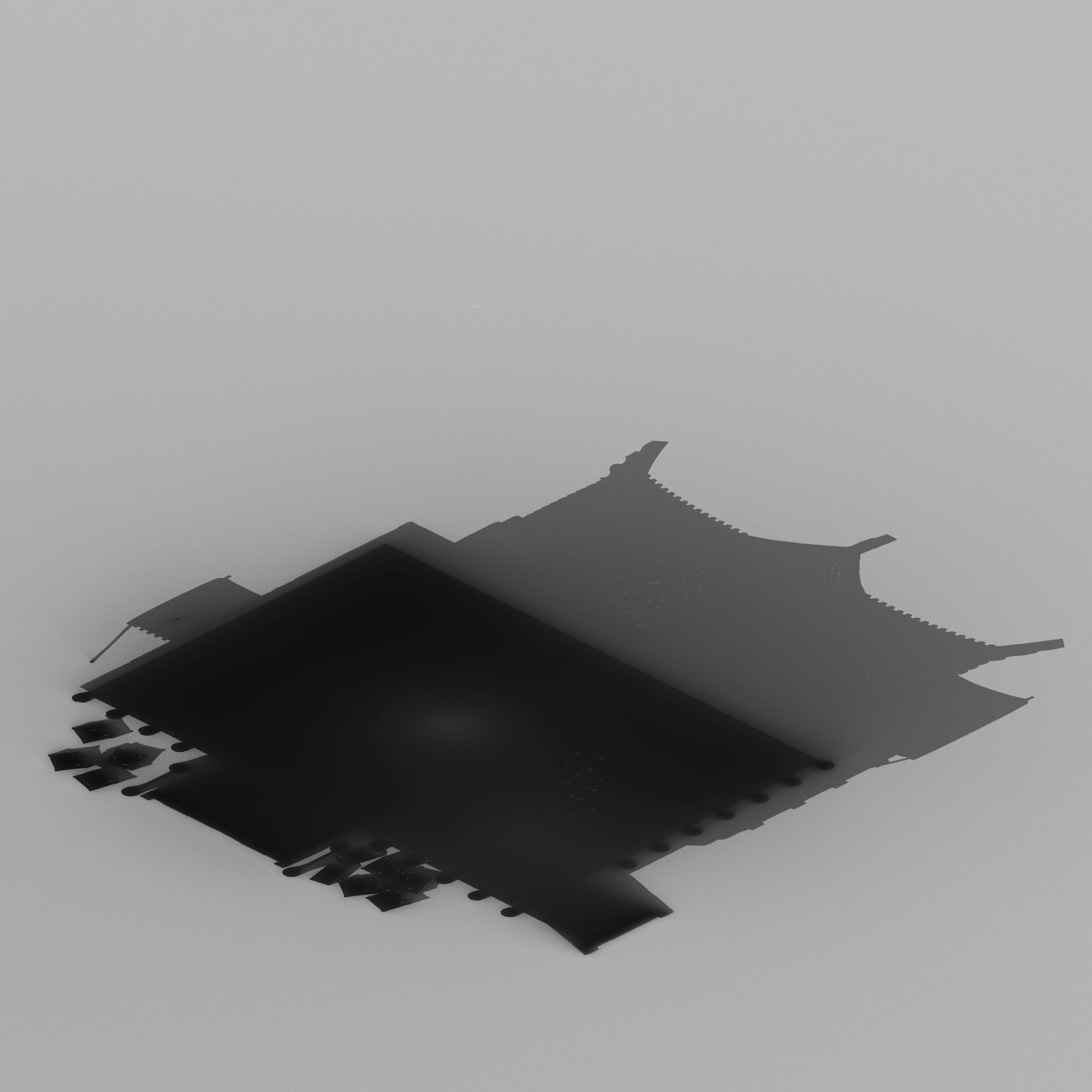 Game Architecture - main city - grocery store 01 3D model_4