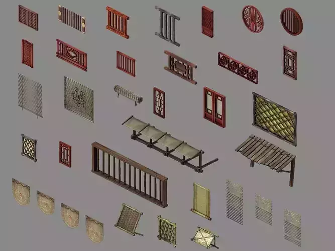 Game Building Decoration - Window 01