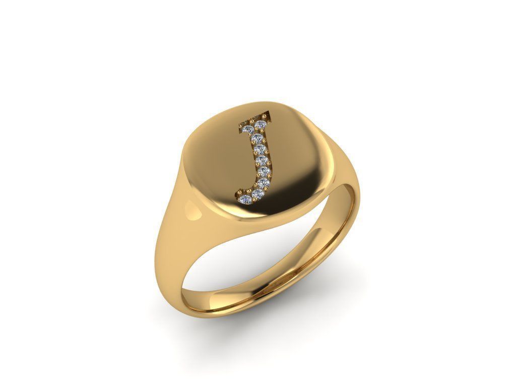 Jewelry Signature Ring 3D print model_2
