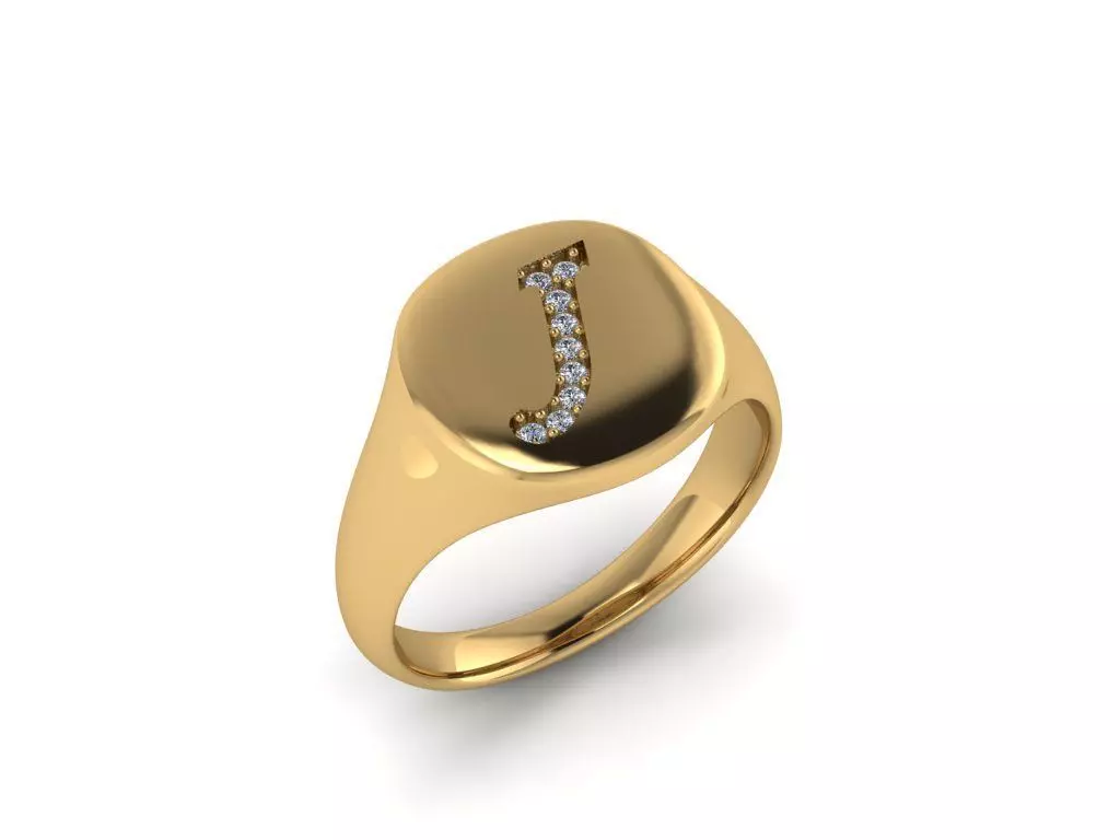 Jewelry Signature Ring 3D print model_0