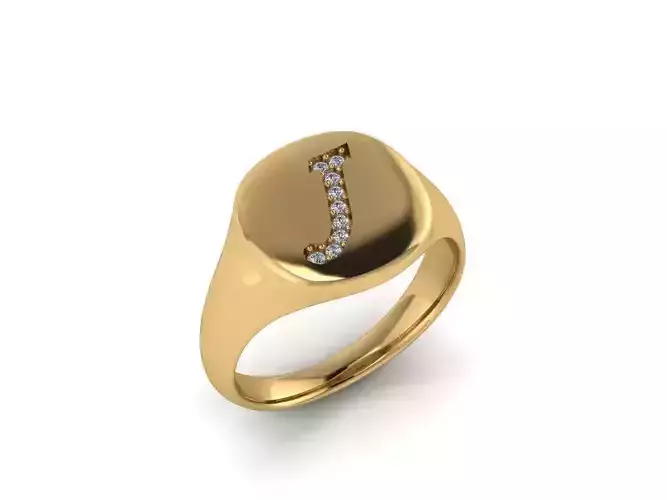 Jewelry Signature Ring 3D print model