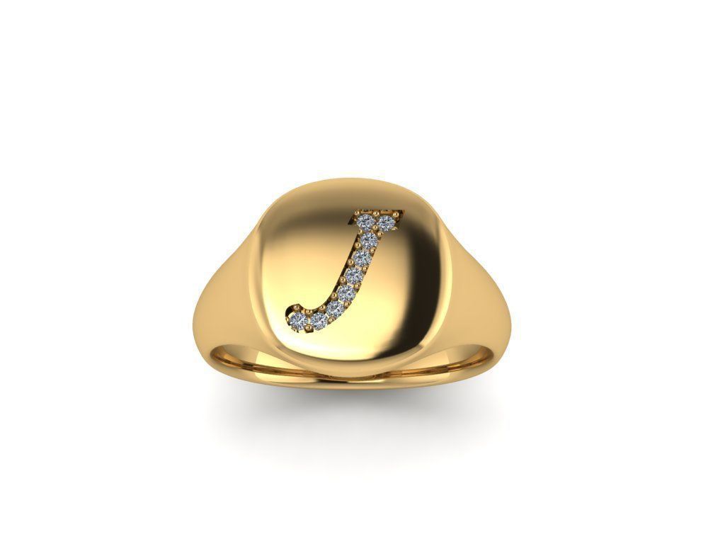 Jewelry Signature Ring 3D print model_11