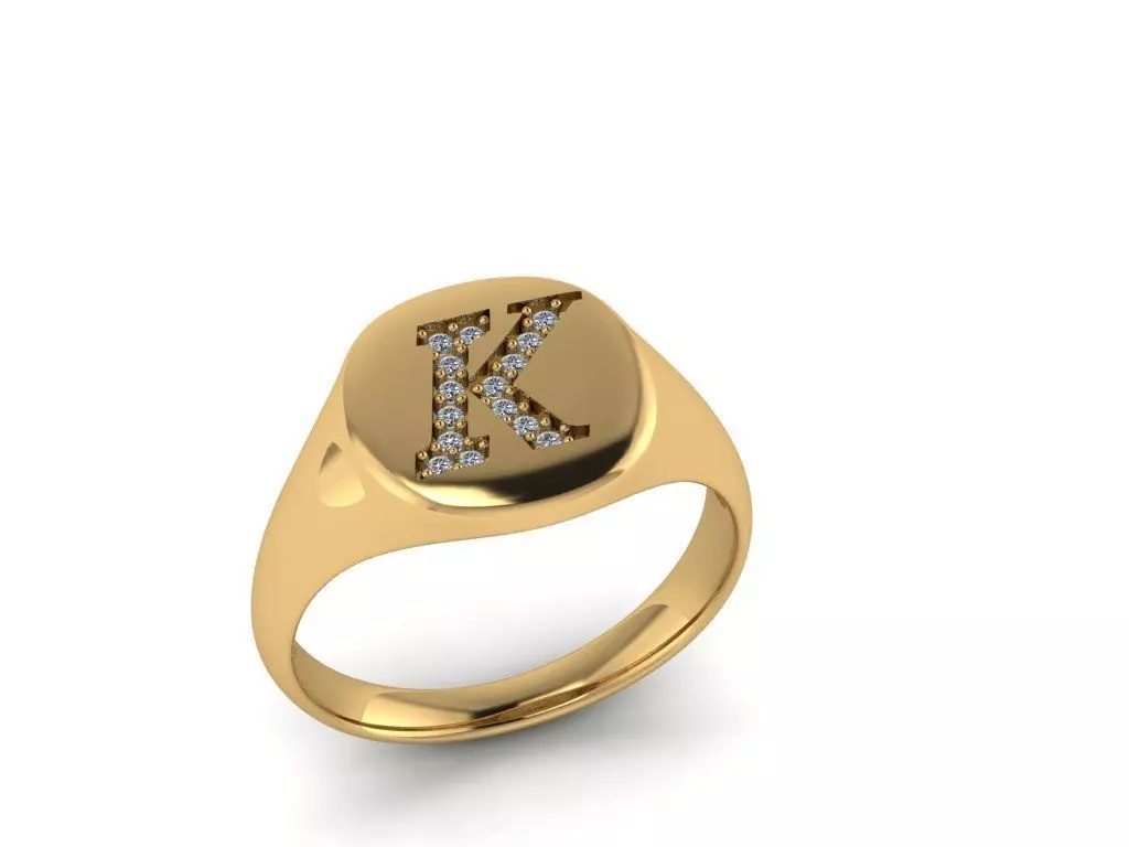 Jewelry Signature Ring 3D print model_0