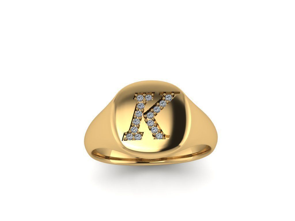 Jewelry Signature Ring 3D print model_9