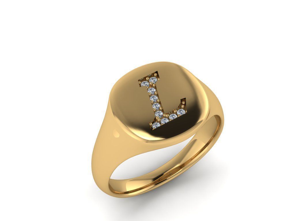 Jewelry Signature Ring 3D print model_10