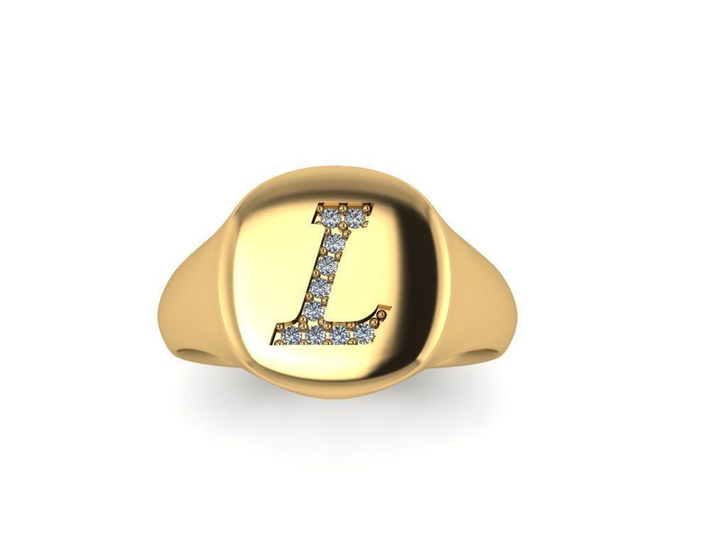 Jewelry Signature Ring 3D print model_11