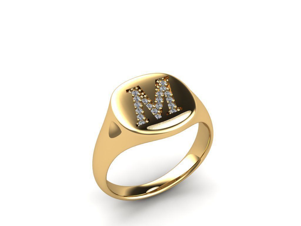 Jewelry Signature Ring 3D print model_8