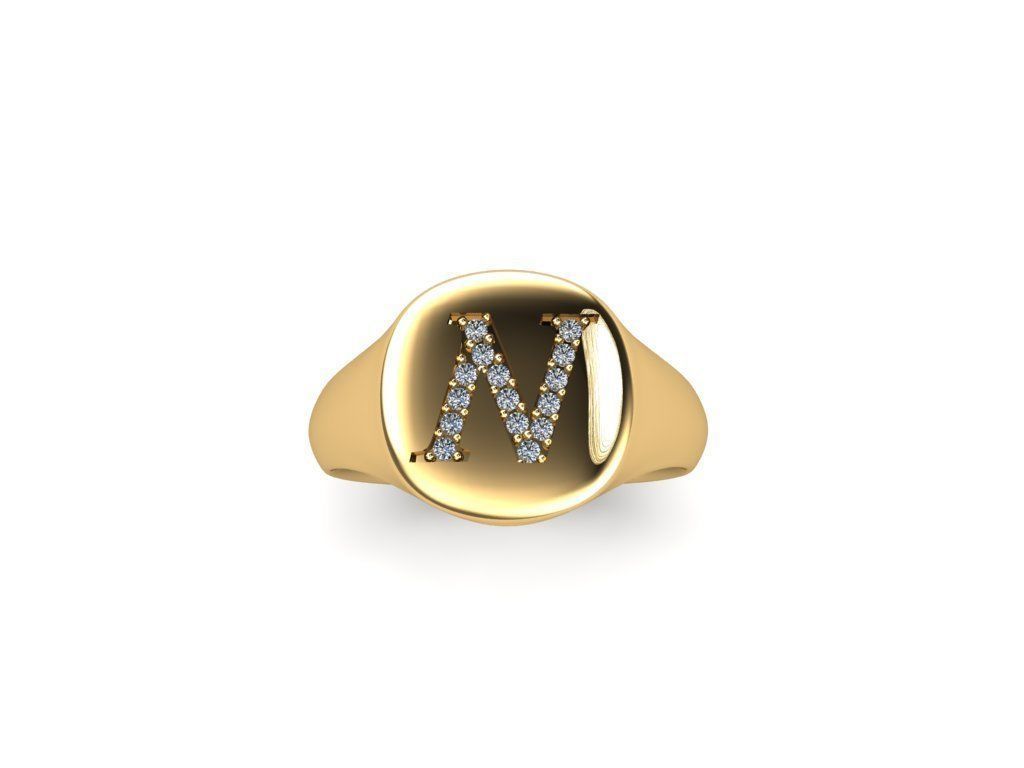 Jewelry Signature Ring 3D print model_8