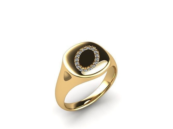 Jewelry Signature Ring 3D print model
