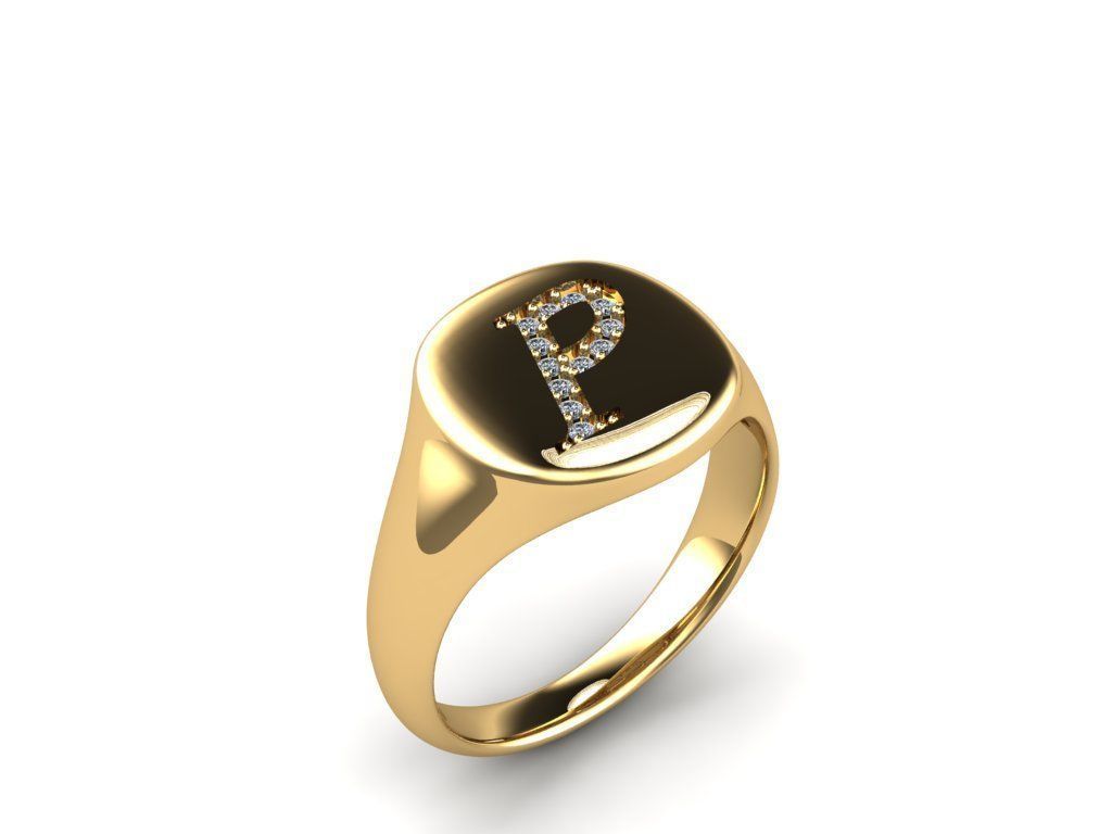 Jewelry Signature Ring 3D print model_4