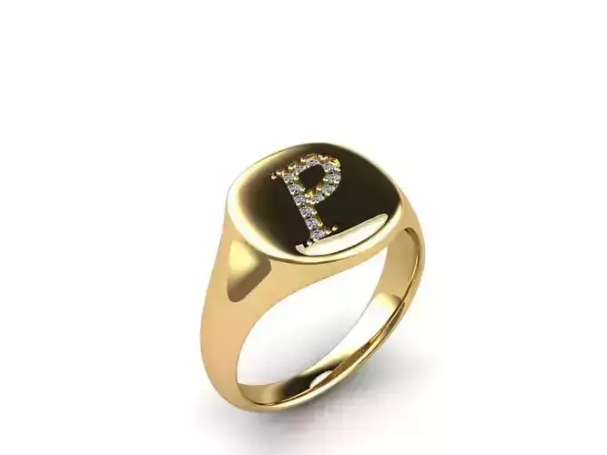 Jewelry Signature Ring 3D print model
