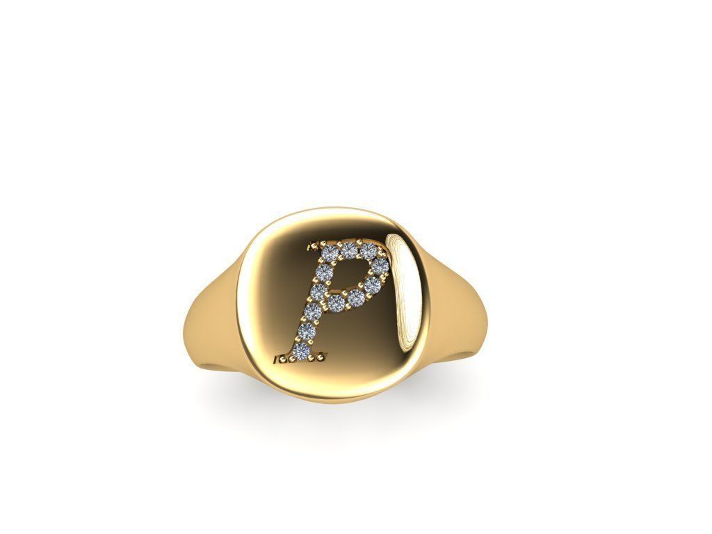 Jewelry Signature Ring 3D print model_13