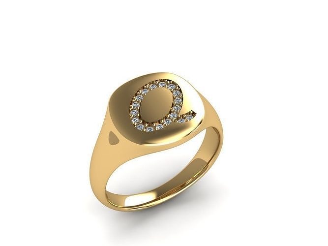 Jewelry Signature Ring 3D print model