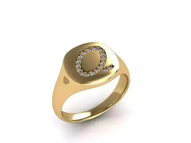 Jewelry Signature Ring 3D print model