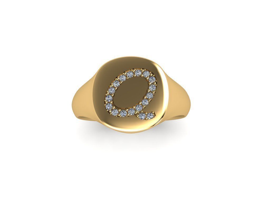 Jewelry Signature Ring 3D print model_5