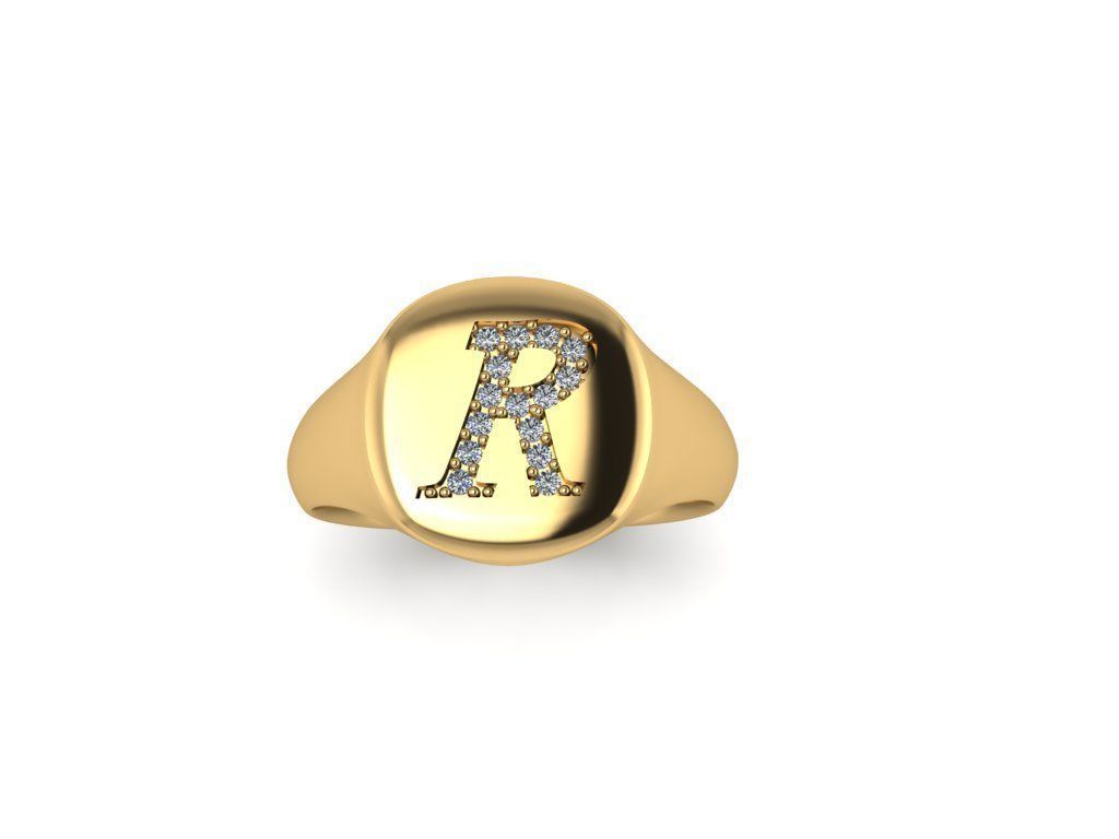 Jewelry Signature Ring 3D print model_1