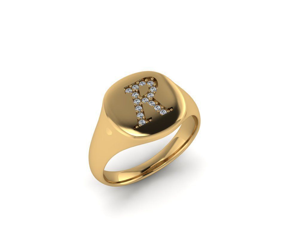 Jewelry Signature Ring 3D print model_8