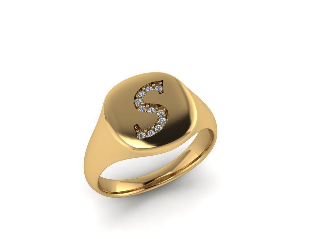 Jewelry Signature Ring 3D print model_8