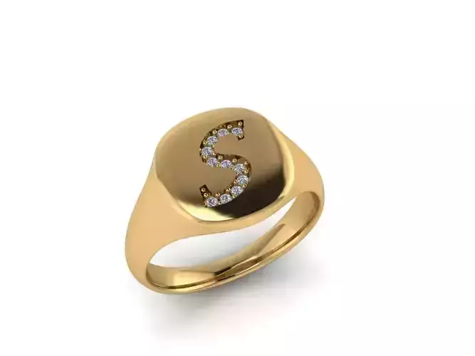 Jewelry Signature Ring 3D print model