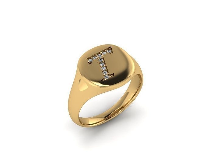 Jewelry Signature Ring 3D print model