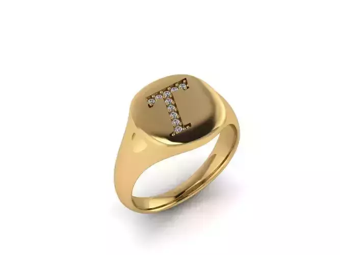Jewelry Signature Ring 3D print model