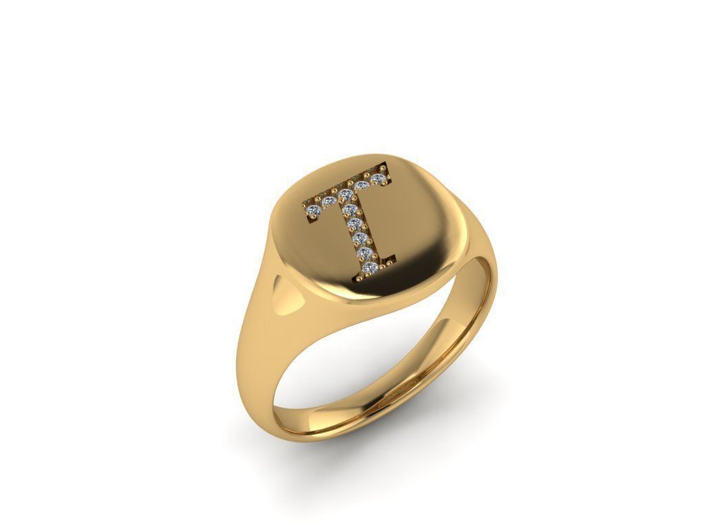 Jewelry Signature Ring 3D print model_5
