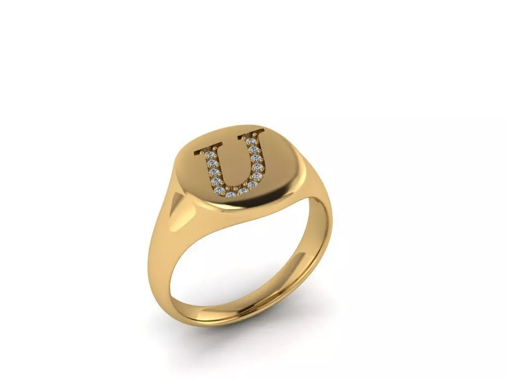 Jewelry Signature Ring 3D print model_0