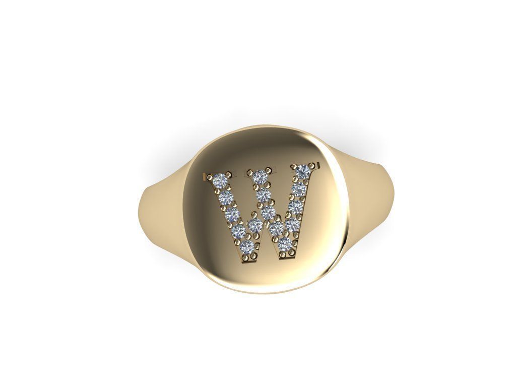 Jewelry Signature Ring 3D print model_14